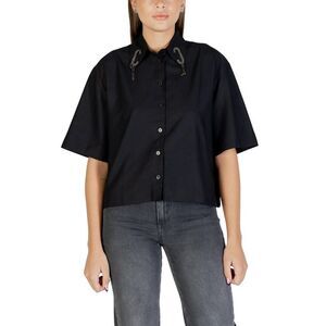 Colcci Black Viscose Shortsleeve Women's Shirt